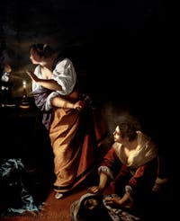 Artemisia Gentileschi, Judith and her Maidservant with the Head of Holofernes, Capodimonte Museum, Naples, Italy