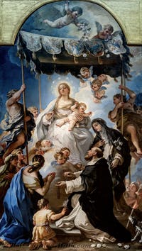 Luca Giordano, The Virgin of the Baldachin, Capodimonte Museum, Naples, Italy