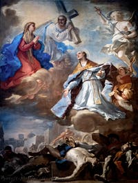 Luca Giordano, San Gennaro intercedes with the Virgin Mary, Christ and the Eternal Father against the plague of 1656, Capodimonte Museum, Naples, Italy