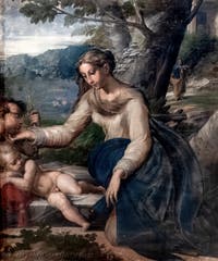 Parmigianino, The Holy Family with Saint John the Baptist, Capodimonte Museum, Naples, Italy