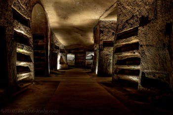 The Catacombs of San Gennaro in Naples, Italy