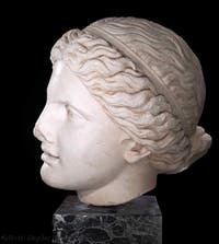 Head of Aphrodite, Archaeological Museum at the Galleria d’Italia in Naples, Italy