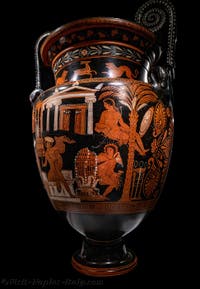Volute Krater, The Murder of Neoptolemus at Delphi, Galleria d’Italia Zevallos, Naples, Italy