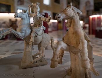 Armoured horseman and dying Amazon, Farnese Collection, Archaeological Museum of Naples, Italy