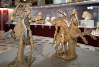 Armoured horseman and dying Amazon, Farnese Collection, Archaeological Museum of Naples, Italy