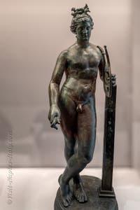 Apollo with a lyre, House of Apollo, Pompeii, Archaeological Museum of Naples, Italy