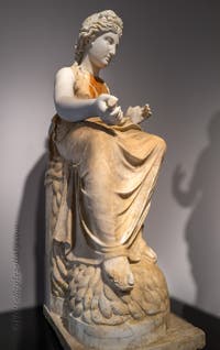 Apollo seated on a tripod, Herculaneum, Archaeological Museum of Naples, Italy