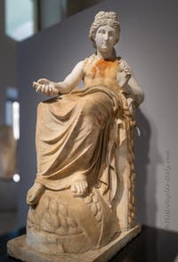 Apollo seated on a tripod, Herculaneum, Archaeological Museum of Naples, Italy