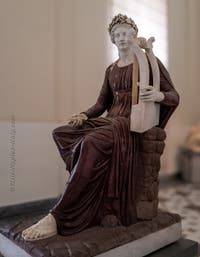 Apollo seated with a lyre, Farnese Collection, Archaeological Museum of Naples, Italy