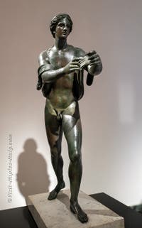 Apollo shooting an arrow, Temple of Apollo, Pompeii, Archaeological Museum of Naples, Italy