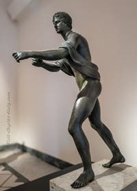 Apollo shooting an arrow, Temple of Apollo, Pompeii, Archaeological Museum of Naples, Italy