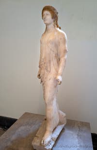 An archaic-style Artemis, Pompeii, Archaeological Museum of Naples, Italy