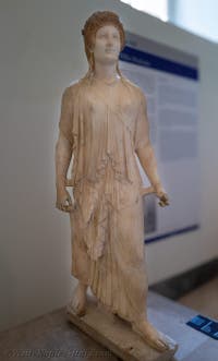An archaic-style Artemis, Pompeii, Archaeological Museum of Naples, Italy