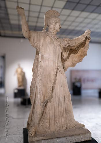 Athena Promachos, Villa dei Papiri, Herculaneum, Archaeological Museum of Naples, Italy