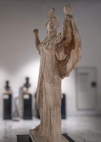 Athena Promachos, Villa dei Papiri, Herculaneum, Archaeological Museum of Naples, Italy
