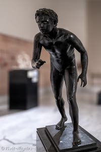 Runners, Villa dei Papiri, Herculaneum, Archaeological Museum of Naples in Italy