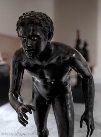 Runners, Villa dei Papiri, Herculaneum, Archaeological Museum of Naples in Italy