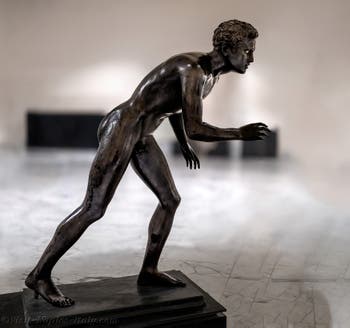 Runners, Villa dei Papiri, Herculaneum, Archaeological Museum of Naples in Italy