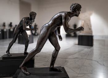 Runners, Villa dei Papiri, Herculaneum, Archaeological Museum of Naples in Italy