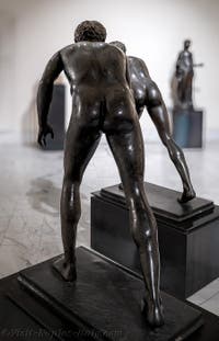 Runners, Villa dei Papiri, Herculaneum, Archaeological Museum of Naples in Italy