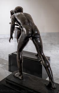 Runners, Villa dei Papiri, Herculaneum, Archaeological Museum of Naples in Italy