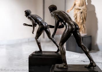 Runners, Villa dei Papiri, Herculaneum, Archaeological Museum of Naples in Italy