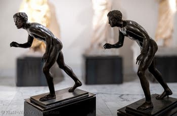 Runners, Villa dei Papiri, Herculaneum, Archaeological Museum of Naples in Italy