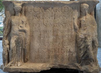 Tiberius’s pedestal featuring the cities of Sardis and Magnesia in Asia Minor, Archaeological Museum of Naples, Italy