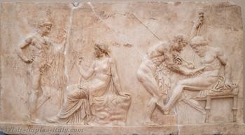 The Myth of Telephus, Casa del Rilievo, Herculaneum, Archaeological Museum of Naples, Italy