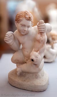 Child with a hare, Casa del Camillo, Pompeii, Archaeological Museum of Naples, Italy