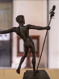 Satyr dancing with a thyrsus, Villa dei Papiri, Herculaneum, Archaeological Museum of Naples, Italy