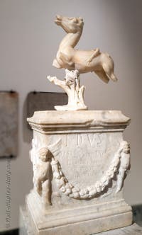 Galloping stag, Temple of Apollo, Pompeii, Archaeological Museum of Naples, Italy