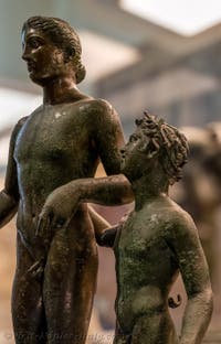 Dionysus and Ampelos, House of Pansa, Pompeii, Archaeological Museum of Naples, Italy