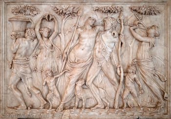 Drunken Dionysus with satyrs and Bacchantes, Farnese Collection, Archaeological Museum of Naples, Italy