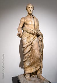 Roman dignitary, Rectangular peristyle, Villa dei Papiri, Archaeological Museum of Naples, Italy