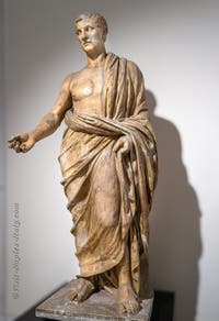 Roman dignitary, Rectangular peristyle, Villa dei Papiri, Archaeological Museum of Naples, Italy