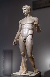 Doryphoros, Samnite Gymnasium, Pompeii, Archaeological Museum of Naples, Italy