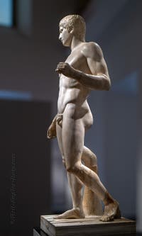 Doryphoros, Samnite Gymnasium, Pompeii, Archaeological Museum of Naples, Italy