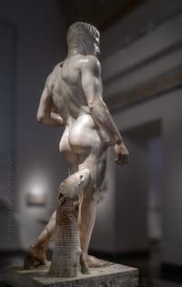 Doryphoros, Samnite Gymnasium, Pompeii, Archaeological Museum of Naples, Italy