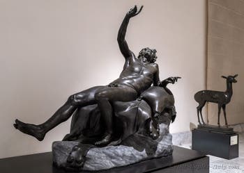 Drunken satyr, Villa dei Papiri, Herculaneum, Archaeological Museum of Naples, Italy