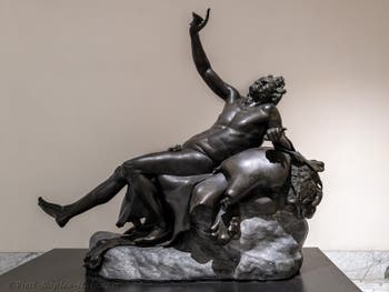Drunken satyr, Villa dei Papiri, Herculaneum, Archaeological Museum of Naples, Italy