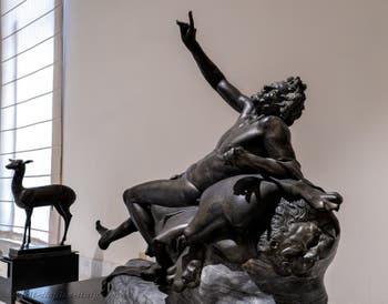 Drunken satyr, Villa dei Papiri, Herculaneum, Archaeological Museum of Naples, Italy