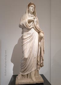 The Priestess Eumachia, the House of Eumachia, Pompeii, Archaeological Museum of Naples, Italy