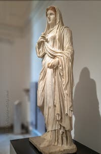 The Priestess Eumachia, the House of Eumachia, Pompeii, Archaeological Museum of Naples, Italy