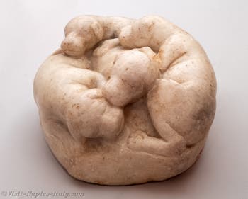 Four sleeping puppies, Casa del Fauno, Pompeii, Archaeological Museum of Naples, Italy