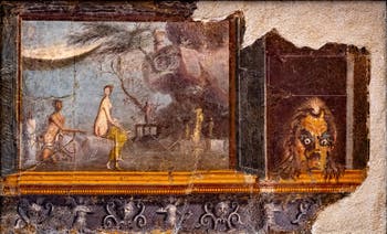 Fresco of Acis, Galatea and Polyphemus, Herculaneum, Archaeological Museum of Naples