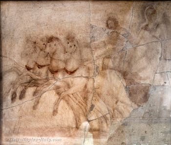 Apobate chariot race fresco, Herculaneum, Archaeological Museum of Naples