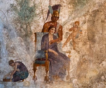 Fresco of Ares and Aphrodite, Pompeii, Casa dell'Amore Punito, Archaeological Museum of Naples