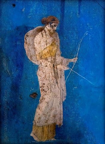 Artemis fresco, Stabiae, Villa Arianna, Archaeological Museum of Naples
