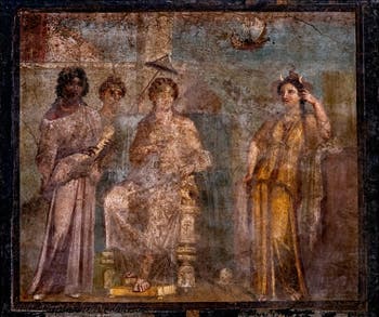 Fresco of Dido Abandoned, Pompeii, House of Meleager, Archaeological Museum of Naples